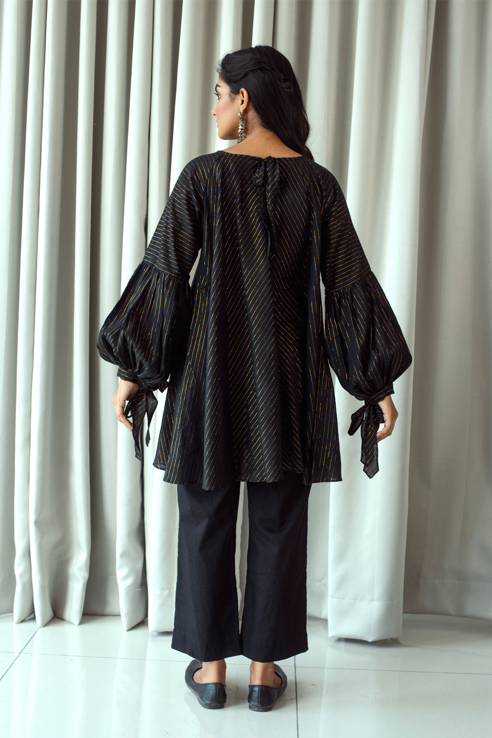 Beautiful Women Tops, Indian Kurti Tunic, Kurta Sale : RANA | BLACK |  Garment Bust Size 36